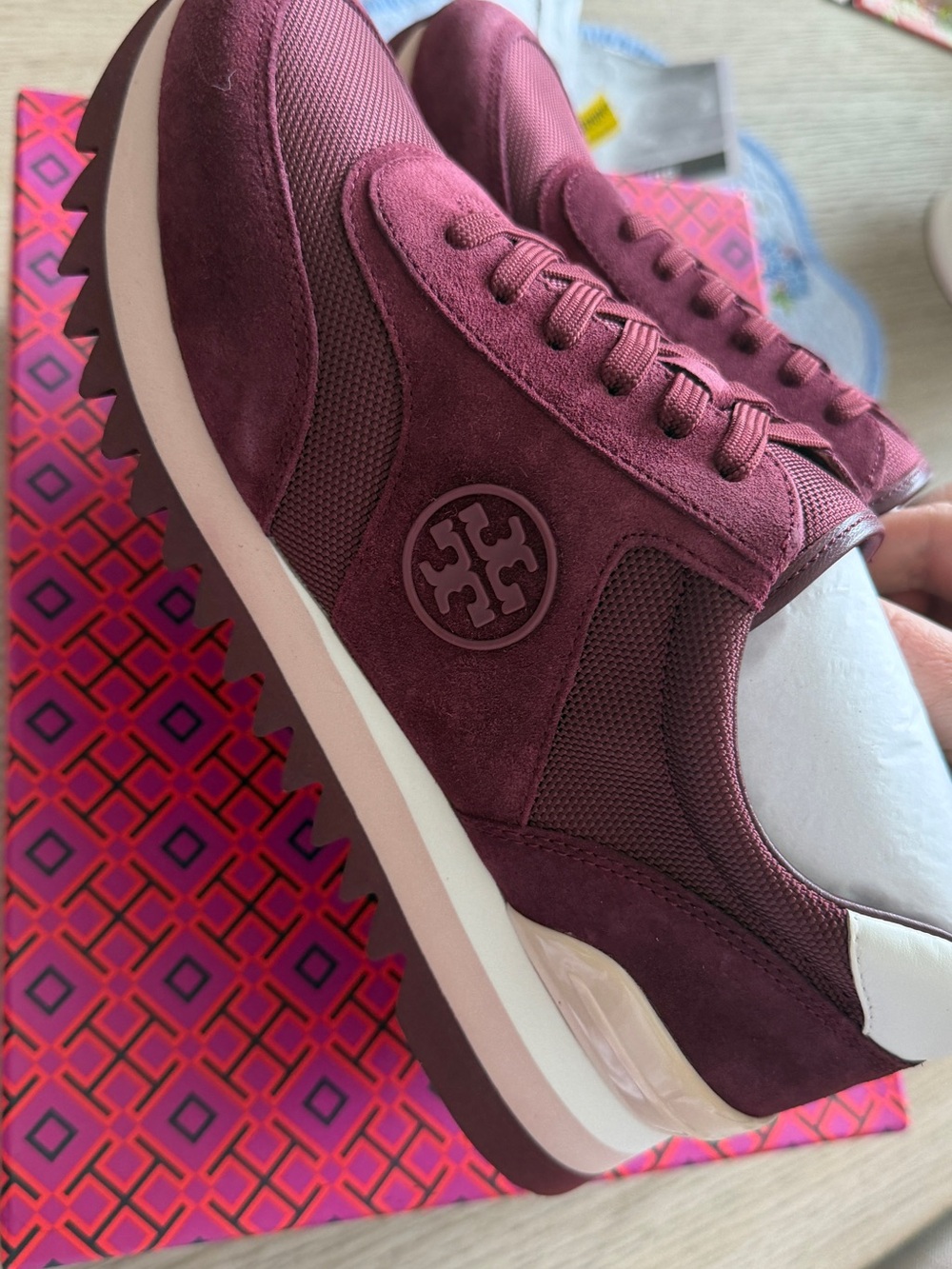 Tory Burch Sawtooth Logo Sneaker